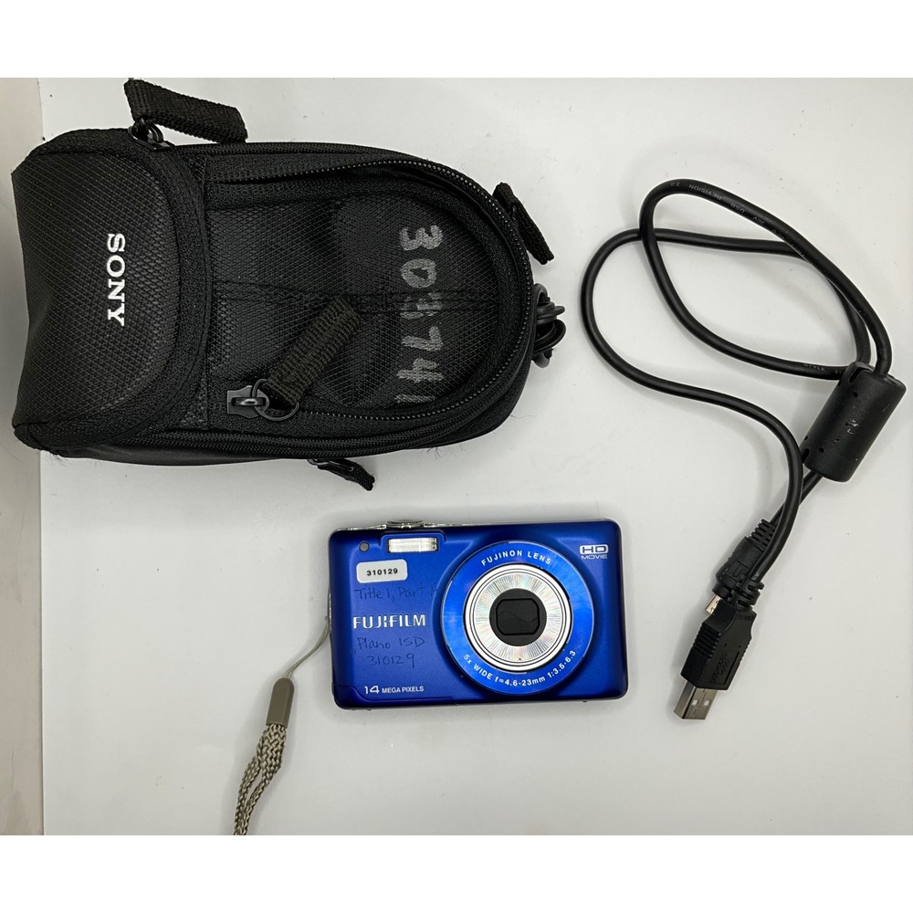 Fujifilm FinePix JZ250 16.0MP Compact Digital Camera Blue Tested Working